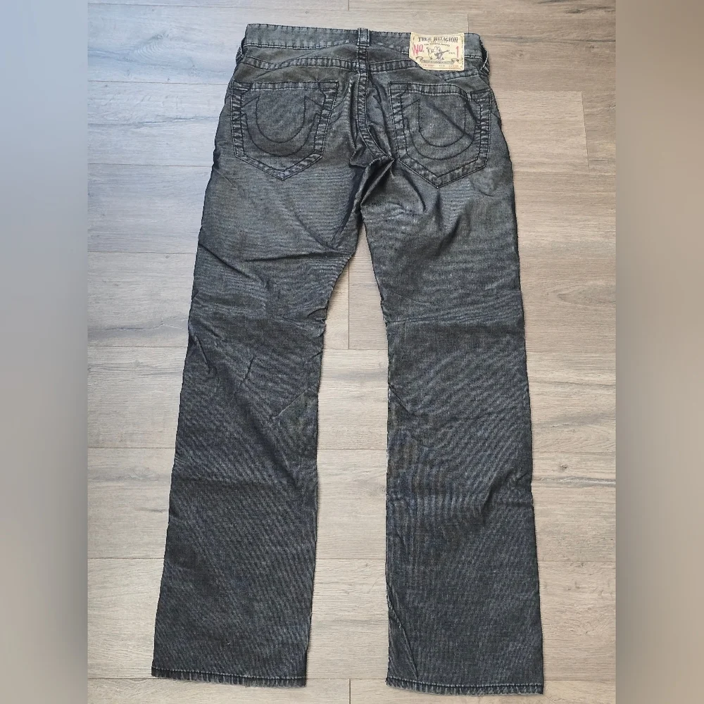True Religion Bobby Mens Vintage Black Denim Size 31 Y2k Streetwear